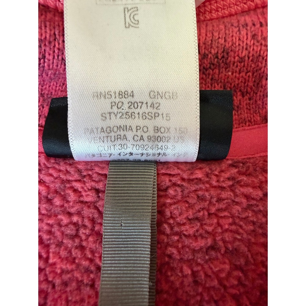 Patagonia Better Sweater Womens Small Pink 1/4 Zip Fleece Pullover Young Life - Picture 11 of 13